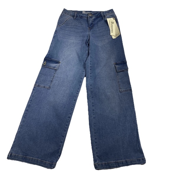 No Boundaries Denim - No Boundaries Jeans Size 0, Blue Wide‎ Leg Cargo